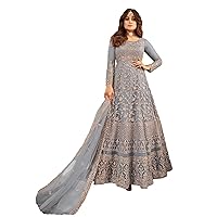 STELLACOUTURE women's indian traditional full length heavy embroidered ethnic salwar suit with dupatta (2318-O)