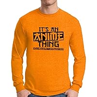 Awkward Styles Men's It's an Anime Thing You Wouldn't Understand Graphic Long Sleeve T Shirt Tops