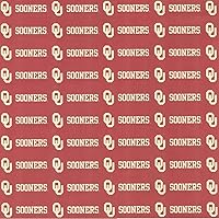 University of Oklahoma, Dark Background, 5 Sheets Scrapbook Paper, 12