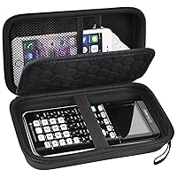 Graphing Calculators Case Compatible with Texas Instruments TI-84 Plus/TI-83 Plus CE Color Calculator, Storage Holder with Mesh Pockets for USB Cables, Pens, Pencil, Ruler and More (Box Only)