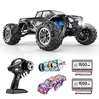 Hosim RC Cars, 1:10 Scale 48+ KMH Remote Control Car for Adults Boys, 4X4 Off-Road RC Truck with Headlights, All Terrains Waterproof Hobby Grade Large Fast Racing Toy Gift Monster Trucks