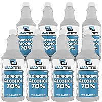 MAXTITE Isopropyl Alcohol 70% (2 Gallons (32oz, 8 Pack))