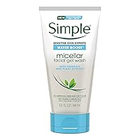 Simple Water Boost Micellar Facial Gel Wash for Sensitive Skin, 5 Ounce (Pack of 3)