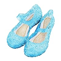 Flats Mary Jane Dance Party Cosplay Shoes, Snow Queen Princess Sandals for Little GirlsToddler, Birthday, Christmas