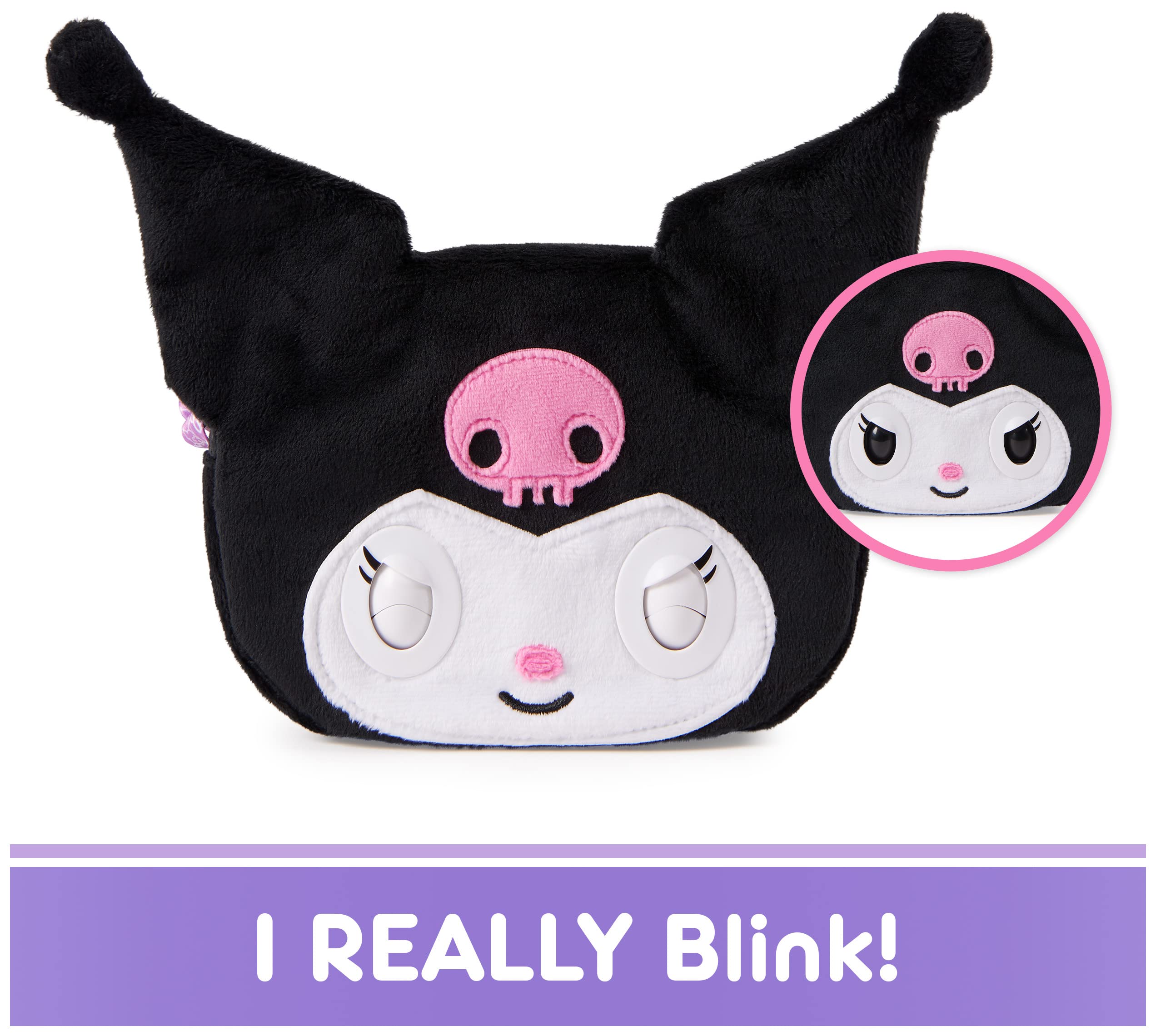 Purse Pets, Sanrio Hello Kitty and Friends, Kuromi Interactive Pet Toy & Purse, Over 30 Sounds & Reactions, Easter Basket Gifts, Kids Toys for Girls