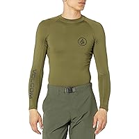 Volcom Men's Solid UPF 50+ Long Sleeve Rashguard