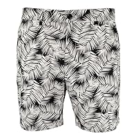 Men's Palm Print Poplin Shorts Blk 34