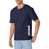 HUGO Men's Vertical Logo Short Sleeve Swim Shirt