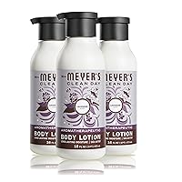MRS. MEYER'S CLEAN DAY Body Lotion for Dry Skin, Non-Greasy Moisturizer Made with Essential Oils, Lavender, 16 fl. oz - Pack of 3