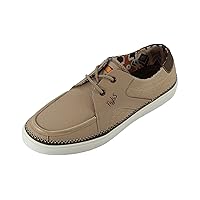 Flojos Men's Casual Chapalla Sneakers, Khaki/Brown, 8.5 M US
