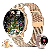 Nendefin Women's Smartwatch 1.39 Inch Round Watch with Phone Function and WhatsApp Voice Assistant Fitness Tracker with Activity Tracker, 100+ Sports Modes, Fitness Watch Women for Android iOS