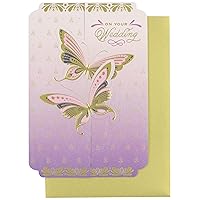 Hallmark Golden Thread Wedding Card (Butterflies)