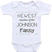 Personalized Baby Clothes Newest Addition to The Family Baby Outfit