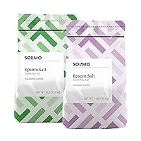 Amazon Basics Epsom Salt Soaking Aid Lavender and Eucalyptus Scented (3 Pounds Each)