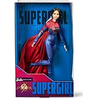 Barbie Supergirl Collectible Fashion Doll from The Flash Movie Wearing Red & Blue Suit with Cape, Doll Stand Included (Amazon Exclusive)
