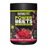 Nature Fuel Power Beets Powder, Delicious Acai Berry Pomegranate, Concentrated Superfood Supplement, Supports Circulation, Natural Energy & Stamina, Non-GMO, 60 Servings