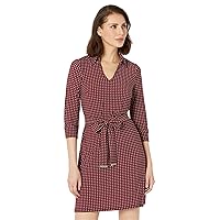 Tommy Hilfiger Women's Jersey Fit and Flare Mid-Length Dress