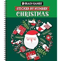 Brain Games - Sticker by Number: Christmas (28 Images to Sticker - Santa Cover - Bind Up) Brain Games - Sticker by Number: Christmas (28 Images to Sticker - Santa Cover - Bind Up) Spiral-bound