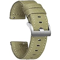 Hemsut Canvas Quick Release Watch Band 18mm 20mm 22mm 24mm Replacement Watch Straps for Men Women