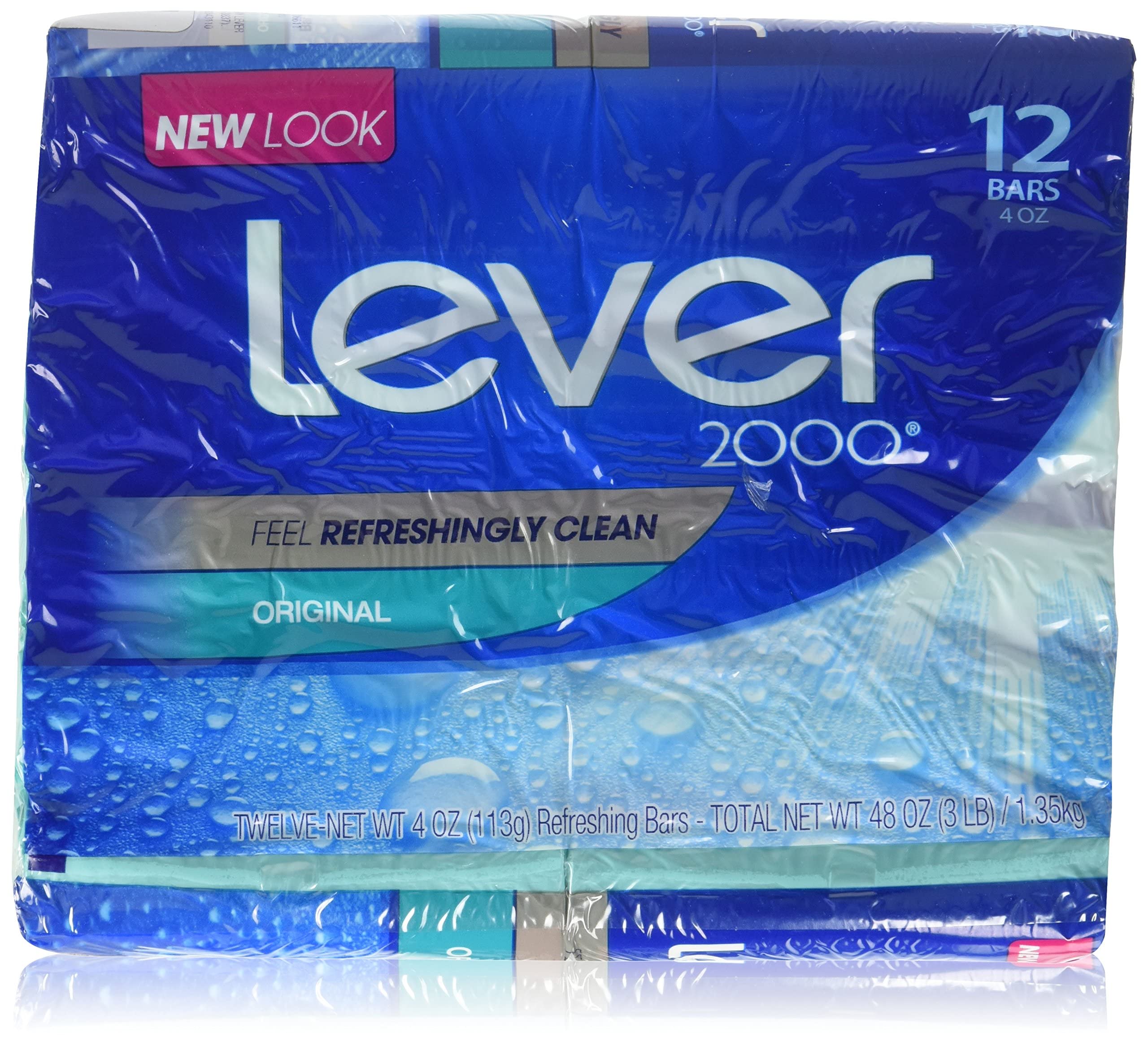 Lever 2000 Bar Soap, Original, 4 oz, 24 Bar
