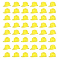 Beistle 66788-Y 48-Pack Plastic Construction Helmet, Yellow