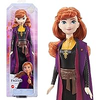 Mattel Disney Frozen Toys, Anna Fashion Doll & Accessory with Signature Look, Inspired by the Frozen 2 Movie
