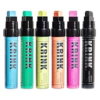 Krink K-42 6 Piece Paint Marker Set - Vibrant and Opaque Fine Art Paint Pen  for Any Surface - Permanent Marker with Alcohol-Based Paint for Metal