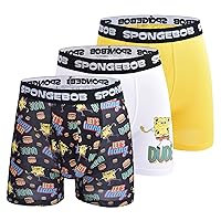 SpongeBob SquarePants Men's 3-Pack Comfort Boxer Brief