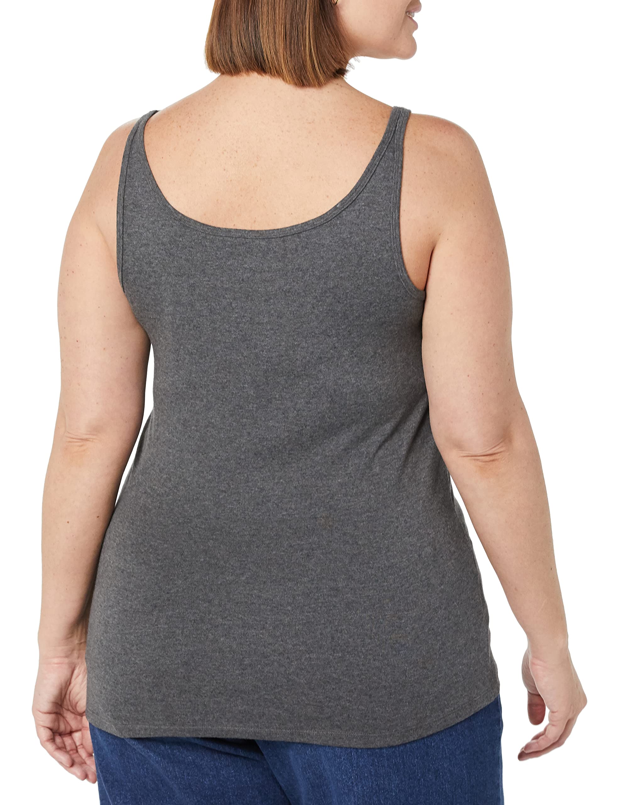 Amazon Essentials Women's Slim-Fit Thin Strap Tank, Pack of 2