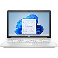 2022 HP High Performance Business Laptop - 17.3'' HD+ LCD - Intel i3-1115G4 - Intel HD Graphics - 16GB DDR4 - 512GB SSD - RJ45 LAN - Fullsize Keyboard- Windows 11 w/ 32GB USB, Silver, 17-BY4000