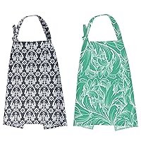 UHINOOS 2Pack Nursing Cover for Breastfeeding Grey and Green