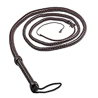Indiana Jones Whip Made of Strong and Well Balance Handle for Cracking Sound 4, 6, 8 FT in 8 Plaits & 10FT in 12 Plaits in Multiple Color Option.