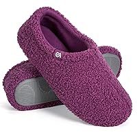 VeraCosy Women's Fuzzy Teddy Memory Foam Slippers, Lightweight Bedroom House Shoes