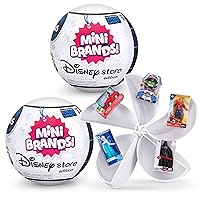 Disney Mini Brands Collectible Toys by ZURU - Great Stocking Stuffers - Disney Store Edition, 2 Capsules of 5 Mystery Toys for Kids, Teens, and Adults (Amazon Exclusive)