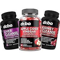 ACV Gummies & Liver Kidney Cleanse - 1000MG Apple Cider Vinegar Gummies & Liver Cleanse Kidney Detox Capsules for Digestion, Gut Health, Cleansing, Detox, Flushing & Metabolism
