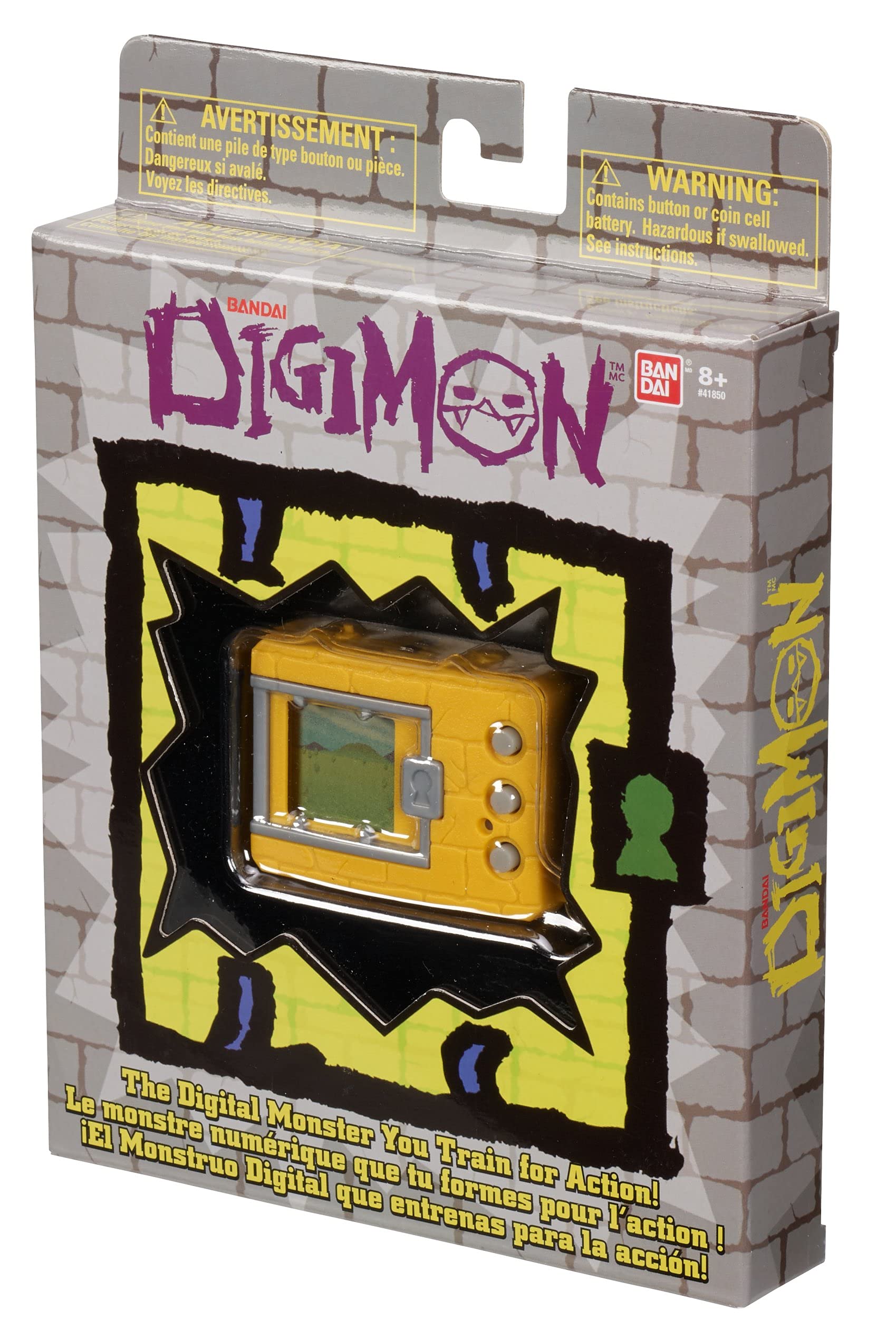 Bandai Original Digimon Digivice Virtual Pet Monster - Yellow