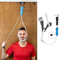 II - Neck Traction Cervical Device Over The Door Home Neck Stretcher Hammock for Pain Relief, Pinched Nerve Pain, Posture Corrector, Decompression