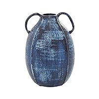 Deco 79 Ceramic Decorative Vase Centerpiece Vase with Handles, Flower Vase for Home Decoration 6