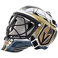 Franklin Sports NHL Vegas Golden Knights Mini Hockey Goalie Mask with Case - Collectible Goalie Mask with Official NHL Logos and Colors