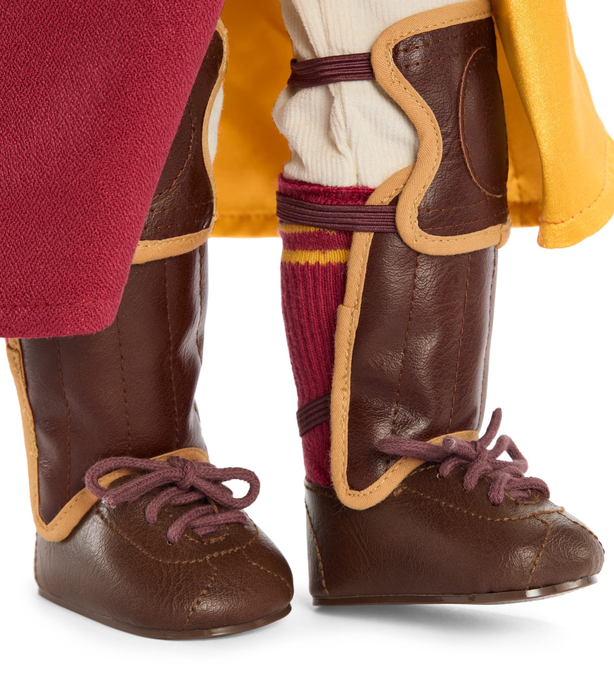 American Girl Harry Potter Gryffindor Quidditch 9-Piece Uniform for 18-inch Dolls with a red Robe, a Sweater, and Corduroy Pants Doll Not Included