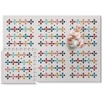 Baby Play Mat - Foam Floor Tiles Interlocking Foam Play Mat 72x48 Inches Soft Non Toxic Puzzle Mat for Infants and Toddlers Tummy Time Mat Crawling Mat (Blossom)
