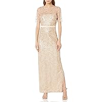 JS Collections Women's Maisie Illusion Column Gown