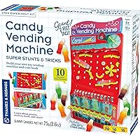 Thames & Kosmos 2-ft Tall Candy Vending Machine STEM Kit | Build Toy Vending Machine with 10 Gravity & Motion Experiments | Coin Sorting Bank | Math & Engineering Lessons