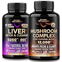 Liver Support Detox Blend & Mushroom Complex Capsules