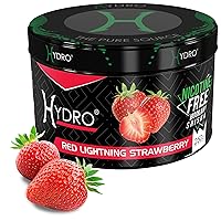 Hydro Nicotine-Free Hookah Shisha - Signature Hookah Flavor Blends, Delicious Shisha Hookah Flavors Nicotine Free and Tobacco Free, Alternative to Hookah Tobacco, 250g (RED Lightning - Strawberry)