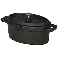 American Metalcraft CIPOV6040 Cast Iron Oval Casseroles and Pots, 7.5