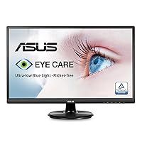 ASUS 23.8” Full HD Computer Monitor, 1080p, HDMI, VGA, Eye Care, 178° Wide Viewing Angle - VA249HE, Black