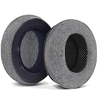 HM5 Upgrade Ear Pads Replacement Memory Foam Compatible with Audio-Technica M40X M50 M50X MSR7 Earpads Fostex T50RP / MDR 7506 / Hyperx Cloud Alpha Headset Ear Cushions Muffs-Gray Flannel
