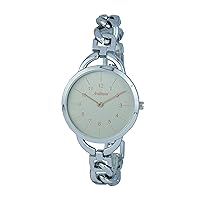 Arabians Women's Analogue Quartz Watch with Stainless Steel Strap DBA2246W, Silver, Strap
