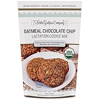 Lactation Cookie Mix (USDA Organic Certified) with Oats, Brewer’s Yeast, and Flaxseed to Promote a Healthy Supply of Breast Milk in Nursing Mothers (Oatmeal Chocolate Chip)